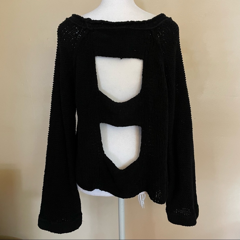 Free People Back Cutout Sweater, Size Large